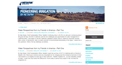 Desktop Screenshot of blog.netafim.com