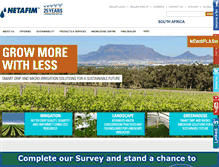 Tablet Screenshot of netafim.co.za